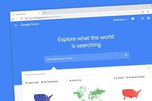 Google trends homepage