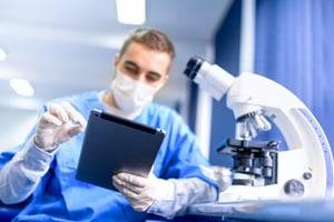 Healthcare professional at work