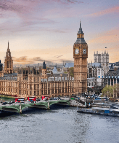 view of Westminster, London